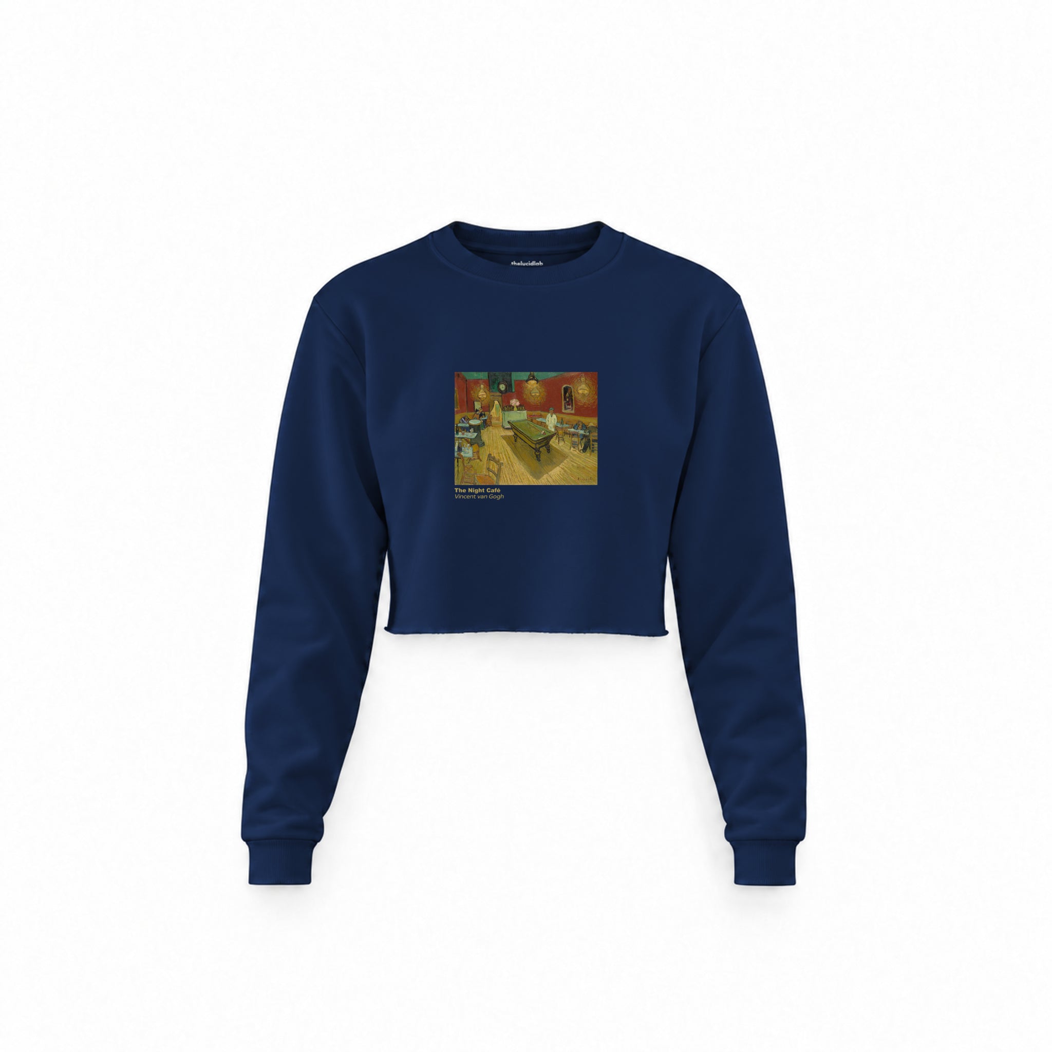 The Night Café Crop Sweatshirt – Lacivert