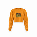 The Night Café Crop Sweatshirt – Turuncu
