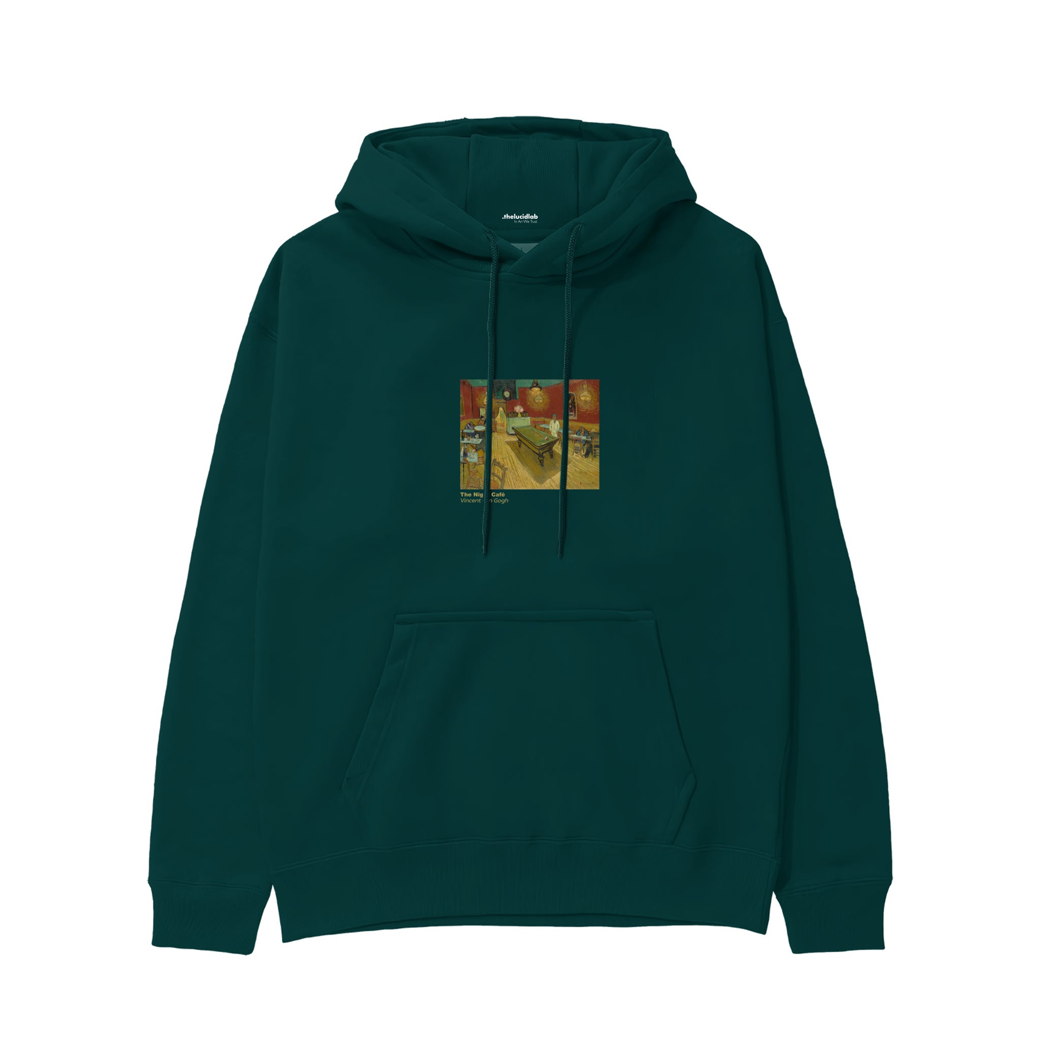 The Night Café Hoodie – Koyu Yeşil