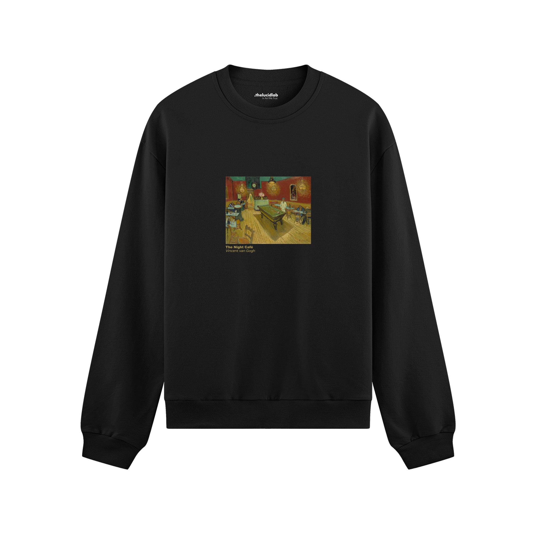 The Night Café Oversize Sweatshirt – Siyah