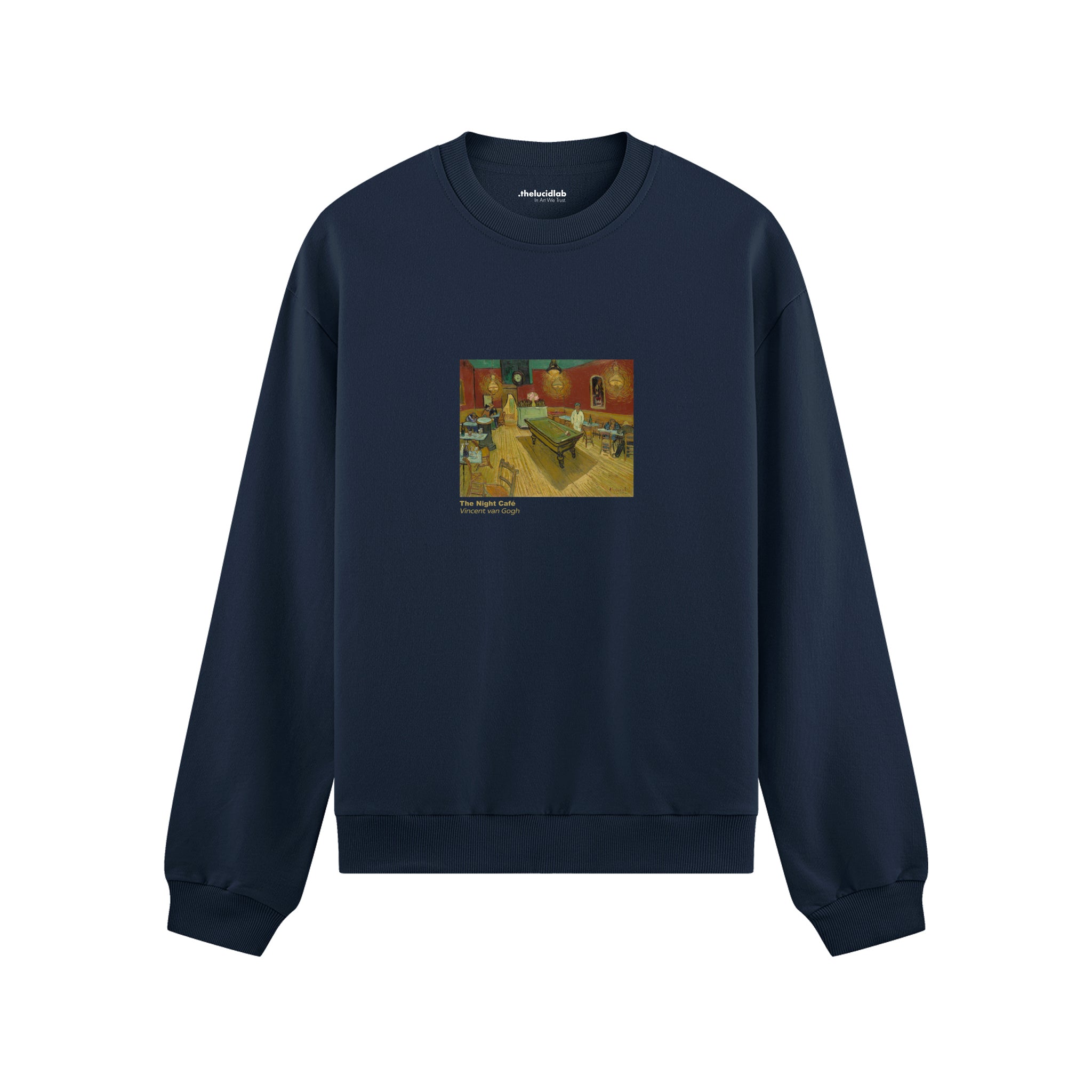 The Night Café Oversize Sweatshirt – Lacivert