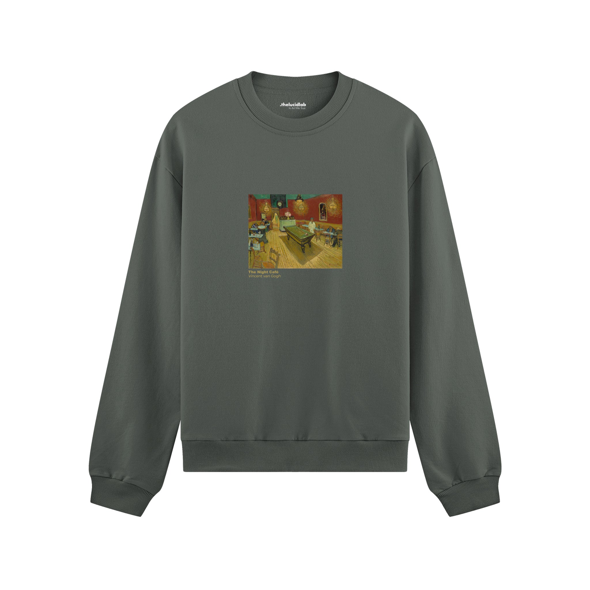 The Night Café Oversize Sweatshirt – Antrasit