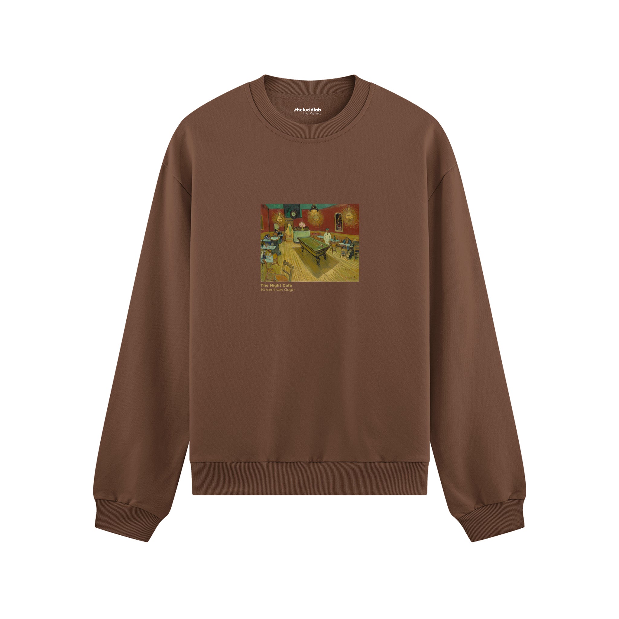The Night Café Oversize Sweatshirt – Kahverengi