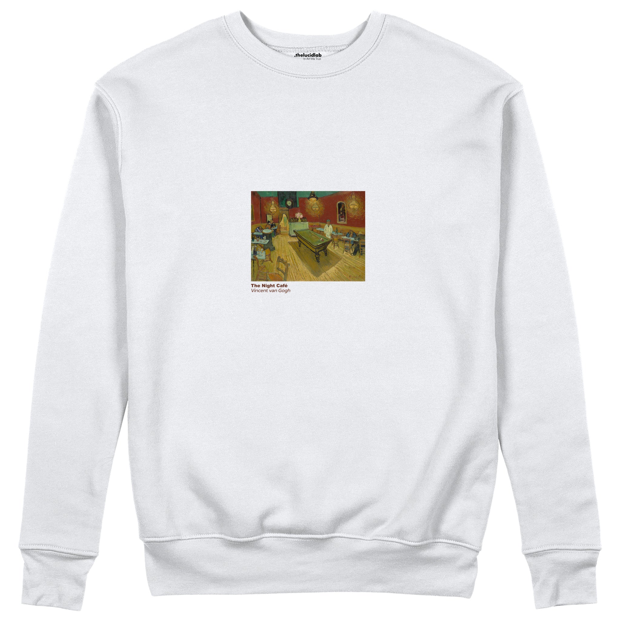 The Night Café Sweatshirt – Beyaz