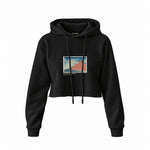 Fine Wind, Clear Morning Crop Hoodie – Siyah