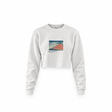 Fine Wind, Clear Morning Crop Sweatshirt – Beyaz