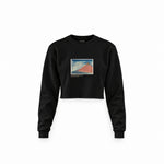 Fine Wind, Clear Morning Crop Sweatshirt – Siyah