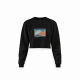 Fine Wind, Clear Morning Crop Sweatshirt – Siyah