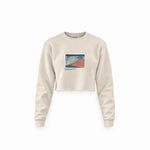 Fine Wind, Clear Morning Crop Sweatshirt – Krem