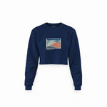 Fine Wind, Clear Morning Crop Sweatshirt – Lacivert