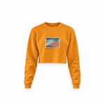Fine Wind, Clear Morning Crop Sweatshirt – Turuncu