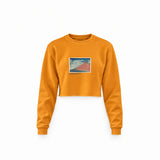 Fine Wind, Clear Morning Crop Sweatshirt – Turuncu
