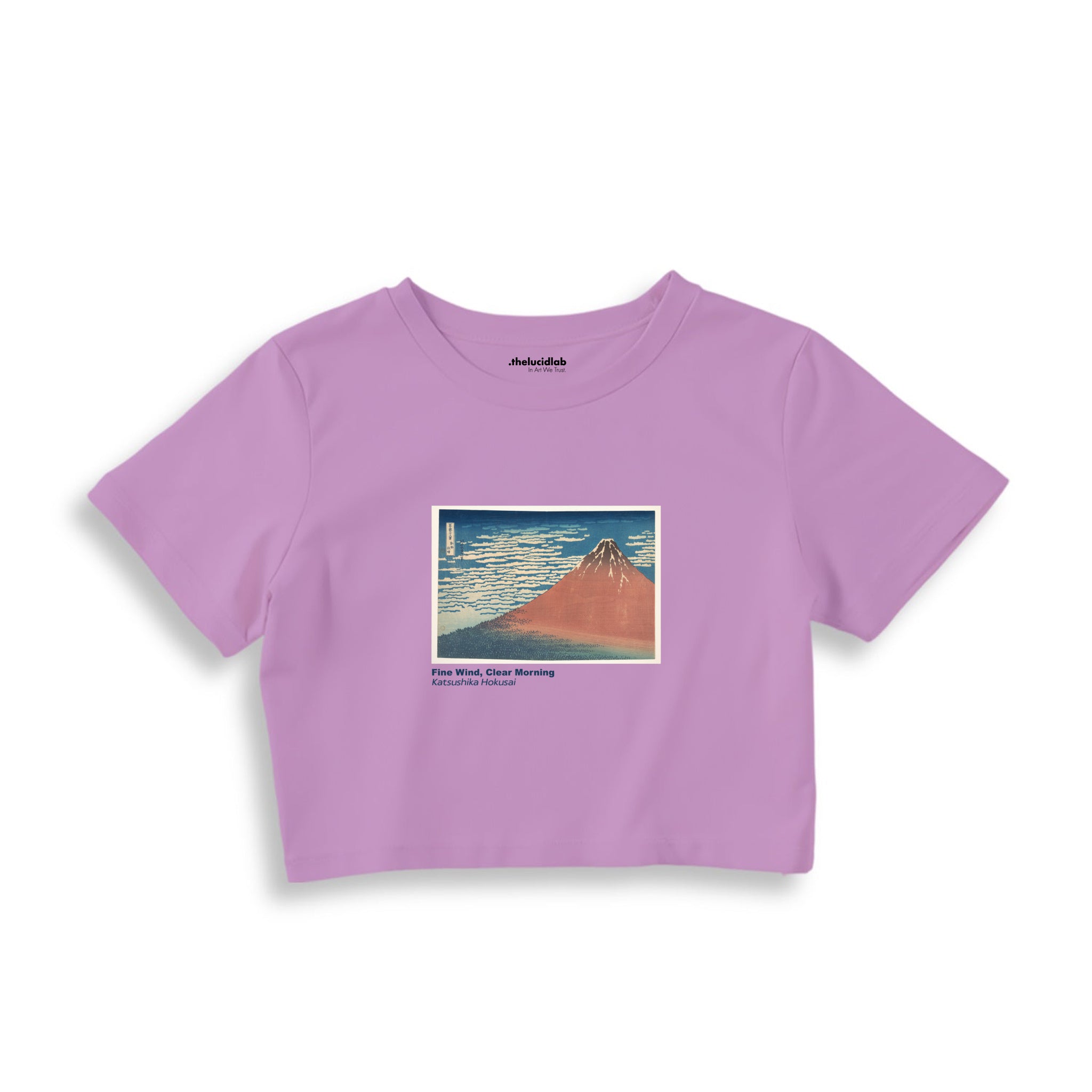 Fine Wind, Clear Morning Crop Tişört – Lila
