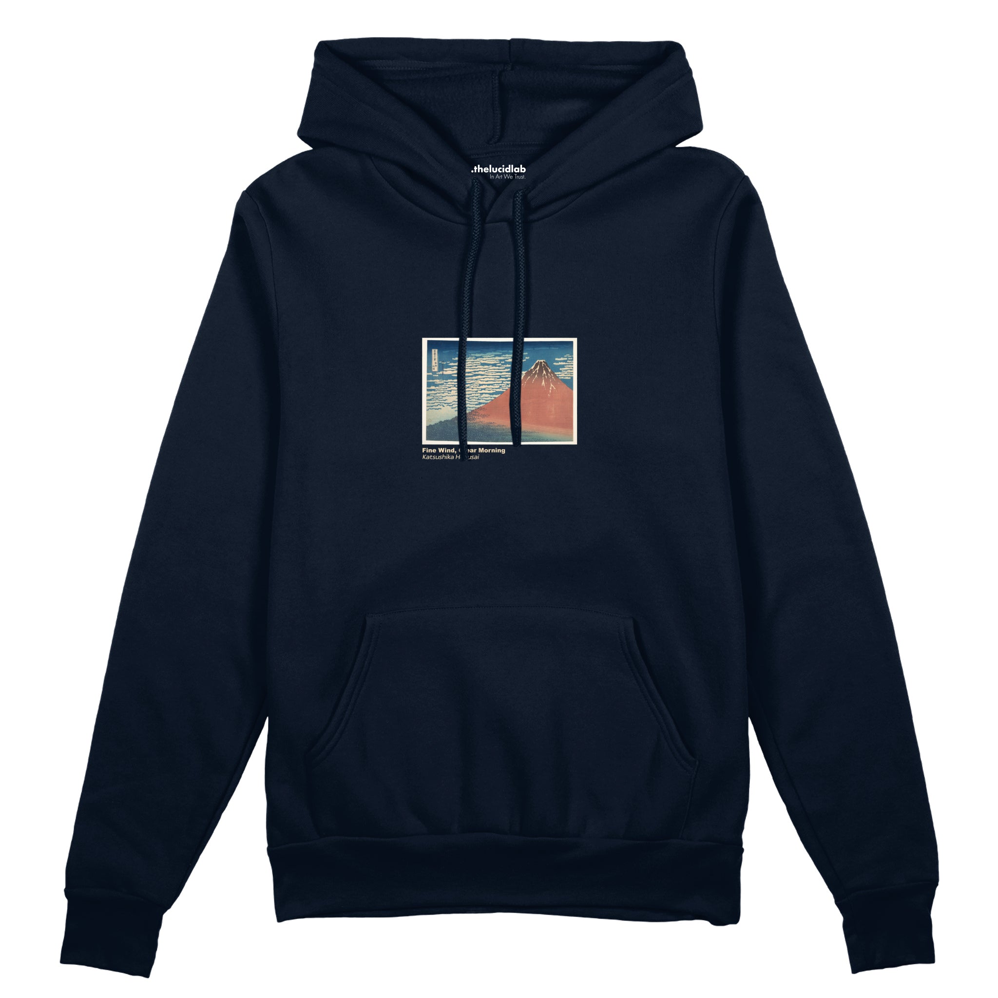Fine Wind, Clear Morning Oversize Hoodie – Lacivert