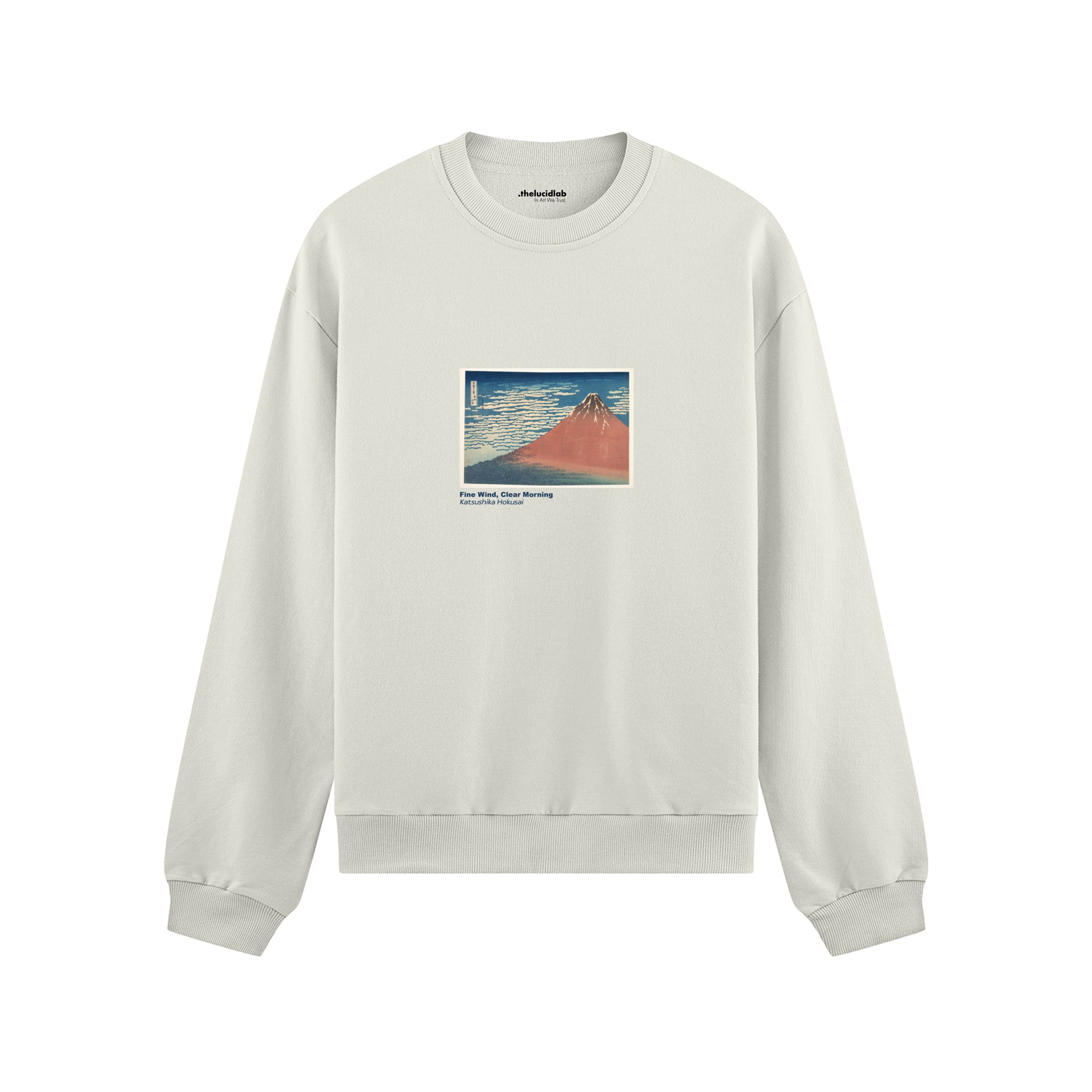 Fine Wind, Clear Morning Oversize Sweatshirt – Beyaz