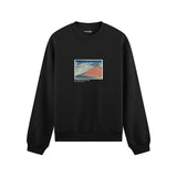 Fine Wind, Clear Morning Oversize Sweatshirt – Siyah