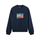 Fine Wind, Clear Morning Oversize Sweatshirt – Lacivert