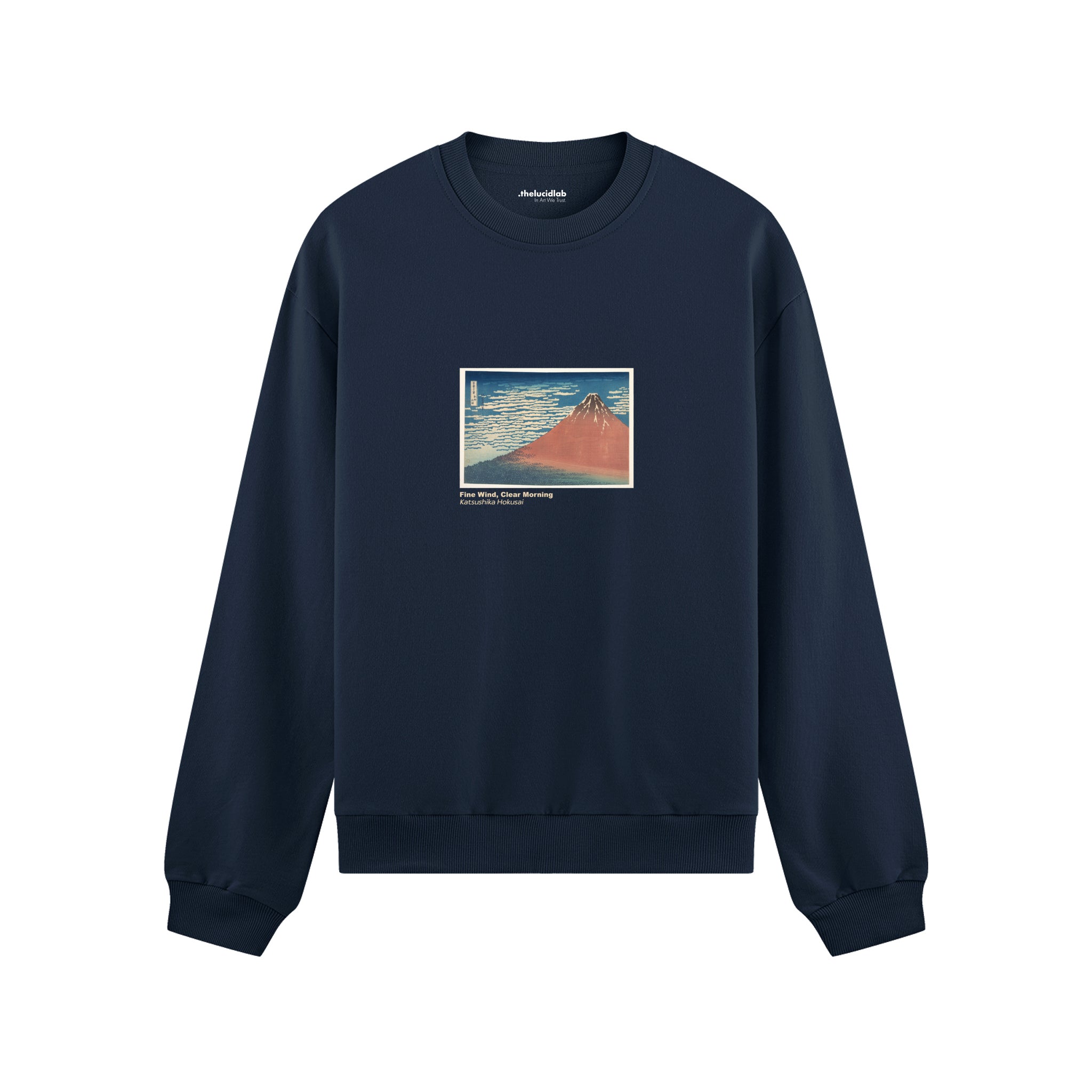 Fine Wind, Clear Morning Oversize Sweatshirt – Lacivert