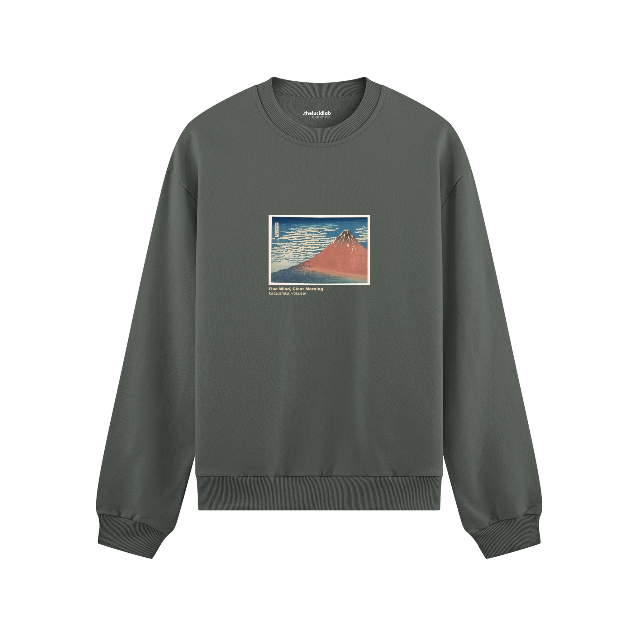 Fine Wind, Clear Morning Oversize Sweatshirt – Antrasit
