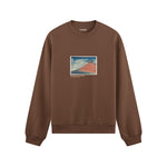 Fine Wind, Clear Morning Oversize Sweatshirt – Kahverengi