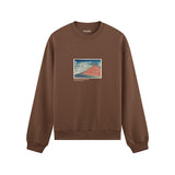 Fine Wind, Clear Morning Oversize Sweatshirt – Kahverengi