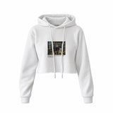 Interior of a Collector's Gallery of Paintings and Objets d'Art Crop Hoodie – Beyaz