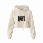 Interior of a Collector's Gallery of Paintings and Objets d'Art Crop Hoodie – Krem