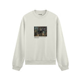 Interior of a Collector's Gallery of Paintings and Objets d'Art Oversize Sweatshirt – Beyaz