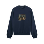 Interior of a Collector's Gallery of Paintings and Objets d'Art Oversize Sweatshirt – Lacivert
