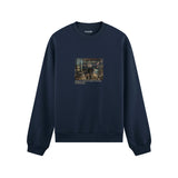 Interior of a Collector's Gallery of Paintings and Objets d'Art Oversize Sweatshirt – Lacivert