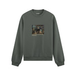 Interior of a Collector's Gallery of Paintings and Objets d'Art Oversize Sweatshirt – Antrasit