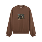 Interior of a Collector's Gallery of Paintings and Objets d'Art Oversize Sweatshirt – Kahverengi