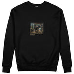 Interior of a Collector's Gallery of Paintings and Objets d'Art Sweatshirt – Siyah