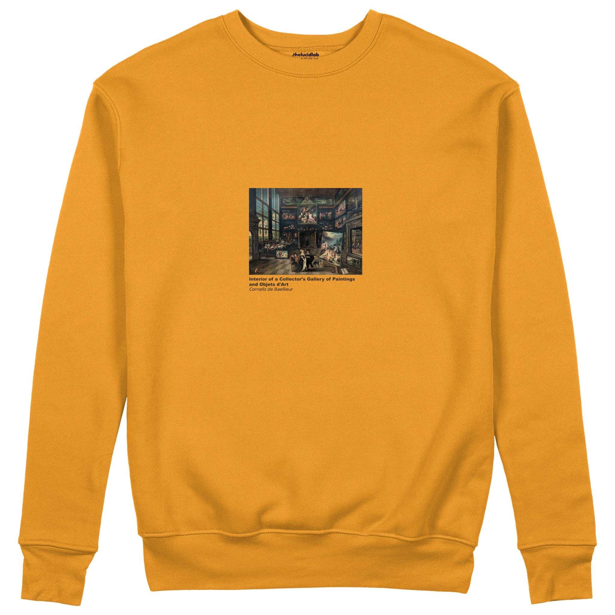 Interior of a Collector's Gallery of Paintings and Objets d'Art Sweatshirt – Turuncu