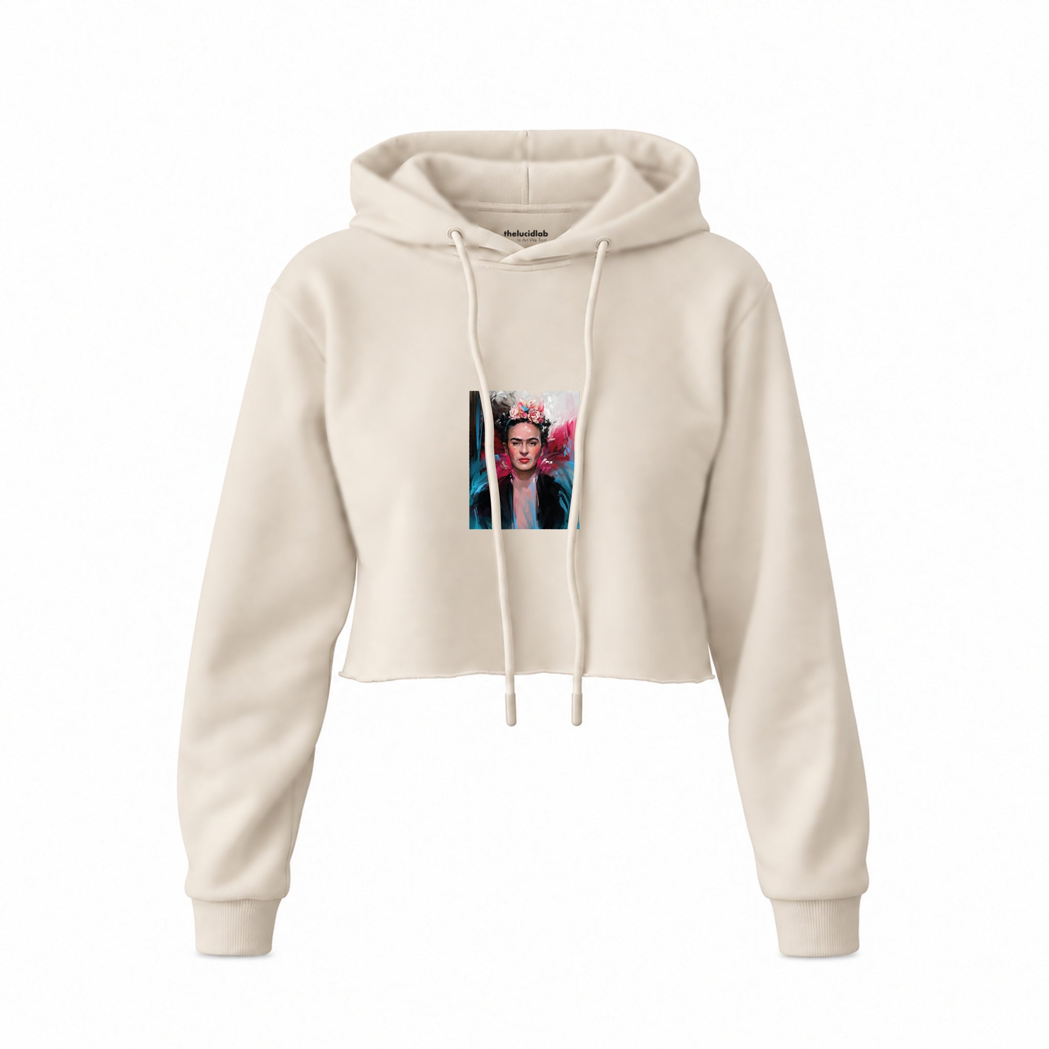Frida Crop Hoodie – Krem