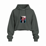 Frida Oversize Crop Hoodie – Antrasit