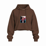 Frida Oversize Crop Hoodie – Kahverengi