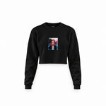 Frida Crop Sweatshirt – Siyah
