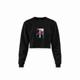 Frida Crop Sweatshirt – Siyah