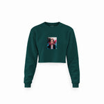 Frida Crop Sweatshirt – Koyu Yeşil