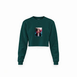 Frida Crop Sweatshirt – Koyu Yeşil