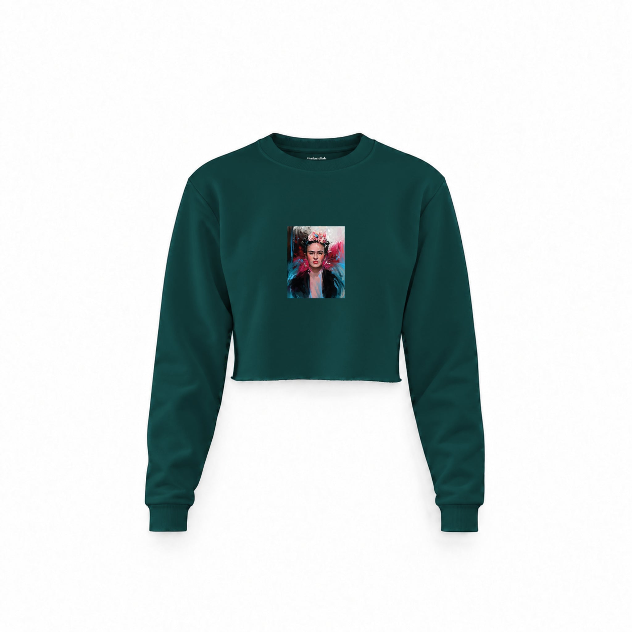 Frida Crop Sweatshirt – Koyu Yeşil