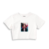 Frida Crop Tişört – Beyaz