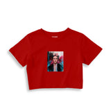 Frida Crop Tişört – Kırmızı