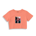 Frida Crop Tişört – Somon