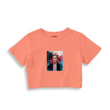 Frida Crop Tişört – Somon
