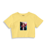 Frida Crop Tişört – Sarı