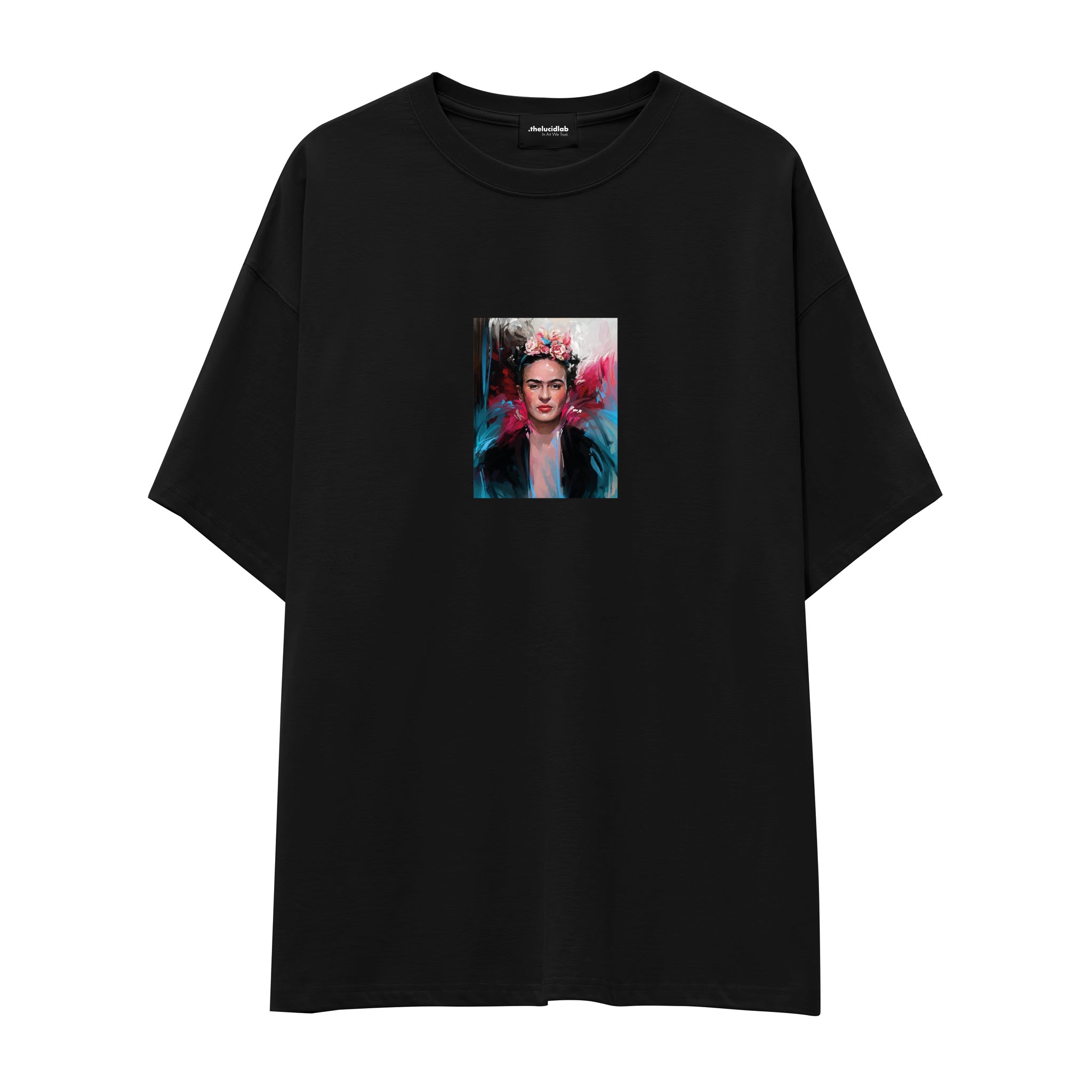 Frida Oversize Tişört – Siyah