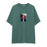 Frida Oversize Tişört – Yeşil