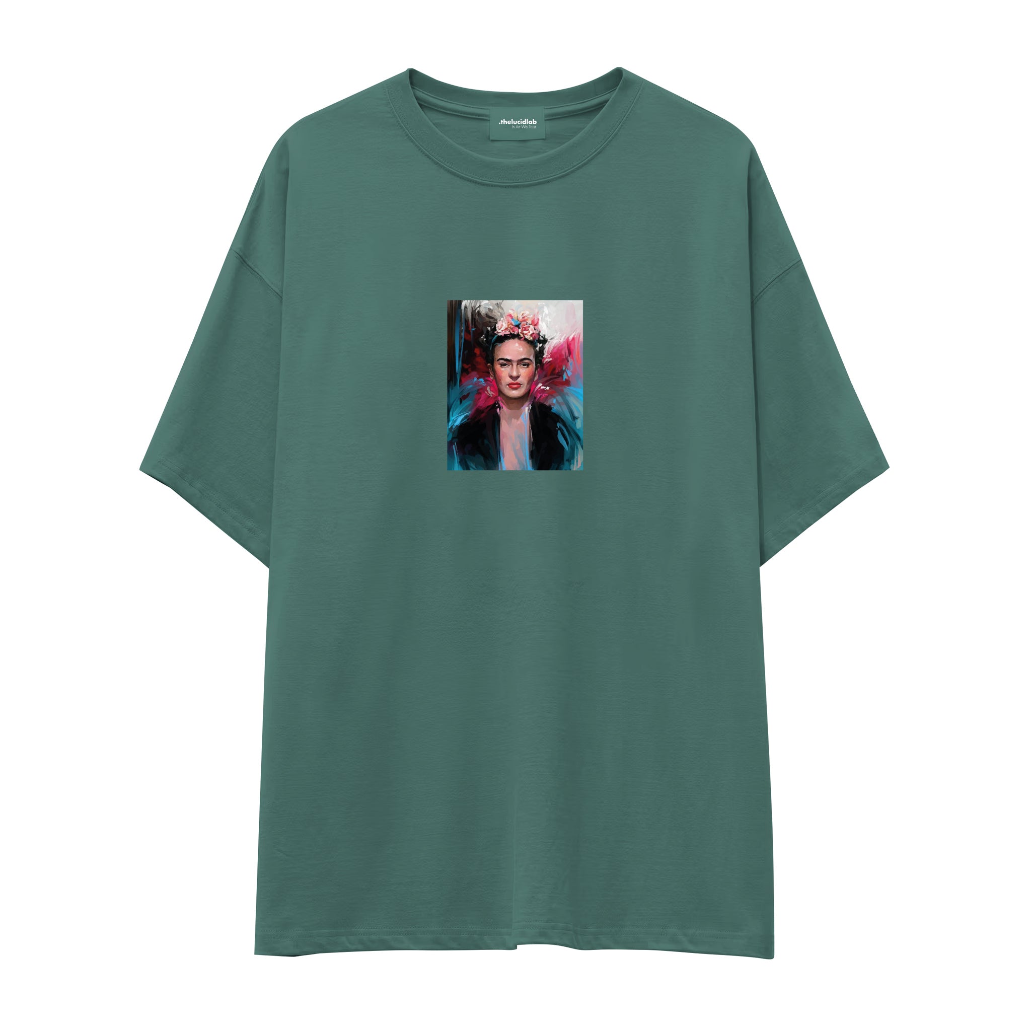 Frida Oversize Tişört – Yeşil